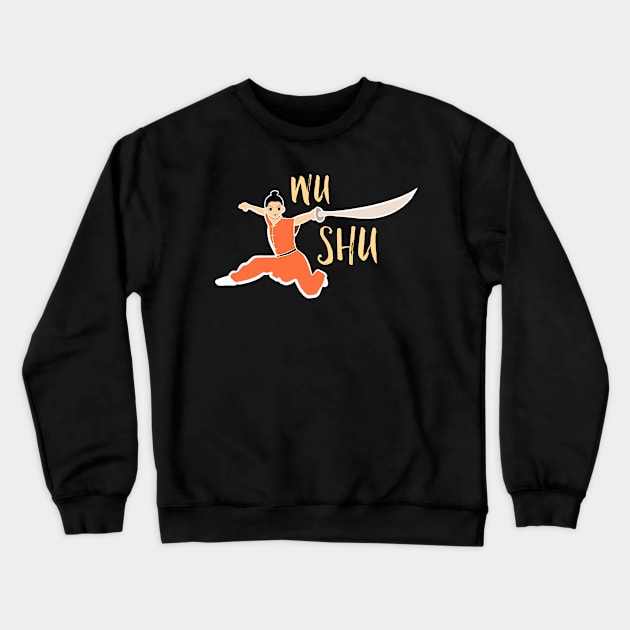 Wushu Kung Fu Crewneck Sweatshirt by ILYOart